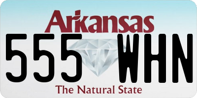 AR license plate 555WHN