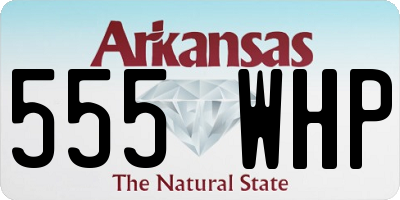 AR license plate 555WHP