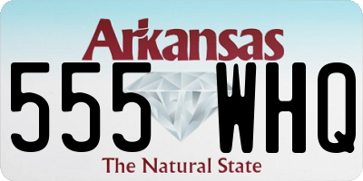 AR license plate 555WHQ