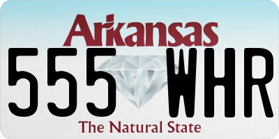 AR license plate 555WHR