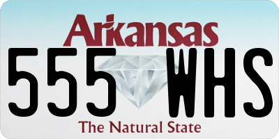 AR license plate 555WHS