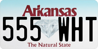 AR license plate 555WHT
