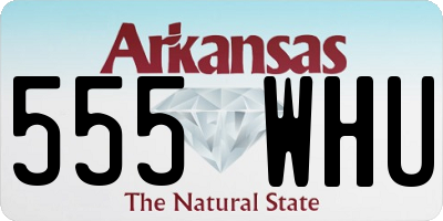 AR license plate 555WHU