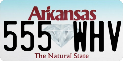 AR license plate 555WHV