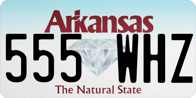 AR license plate 555WHZ