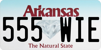 AR license plate 555WIE