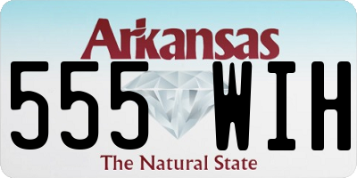AR license plate 555WIH