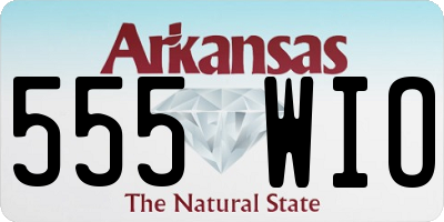 AR license plate 555WIO