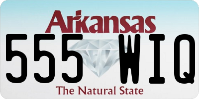 AR license plate 555WIQ