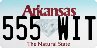 AR license plate 555WIT