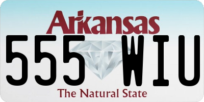 AR license plate 555WIU