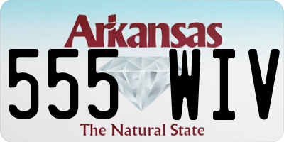 AR license plate 555WIV