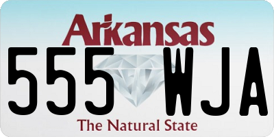 AR license plate 555WJA