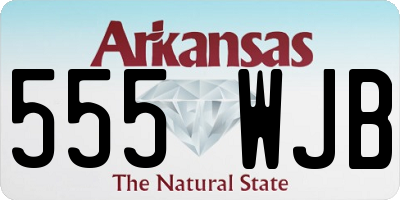 AR license plate 555WJB