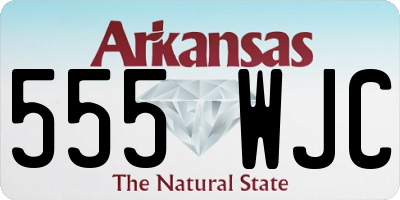 AR license plate 555WJC