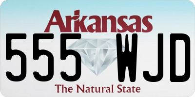 AR license plate 555WJD