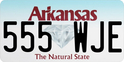 AR license plate 555WJE