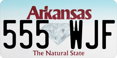AR license plate 555WJF