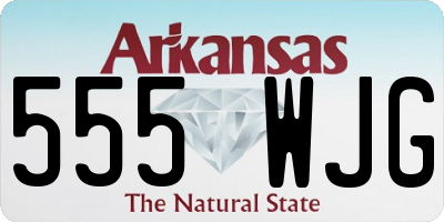AR license plate 555WJG