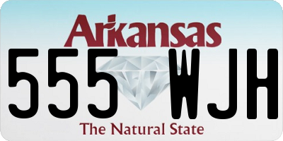 AR license plate 555WJH