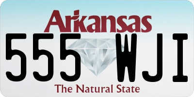 AR license plate 555WJI