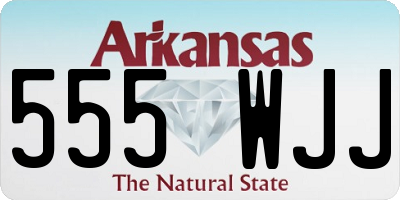 AR license plate 555WJJ