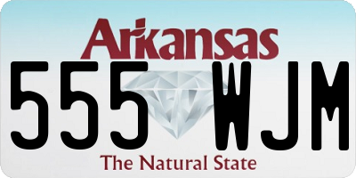 AR license plate 555WJM