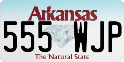 AR license plate 555WJP