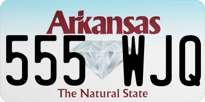 AR license plate 555WJQ