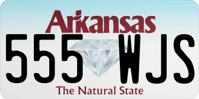 AR license plate 555WJS