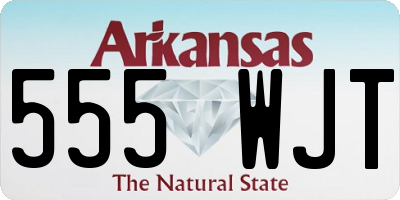 AR license plate 555WJT