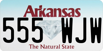 AR license plate 555WJW