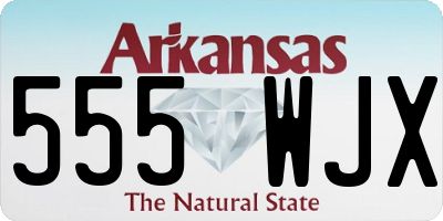 AR license plate 555WJX