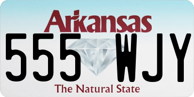 AR license plate 555WJY