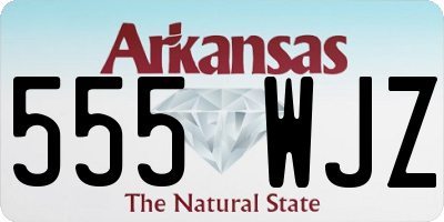 AR license plate 555WJZ