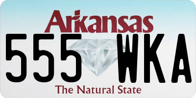 AR license plate 555WKA