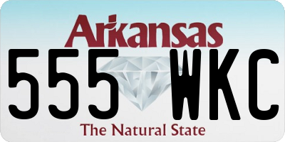AR license plate 555WKC