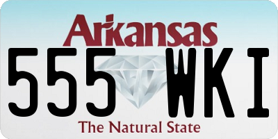 AR license plate 555WKI