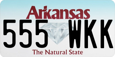 AR license plate 555WKK