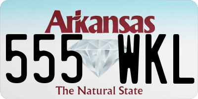 AR license plate 555WKL