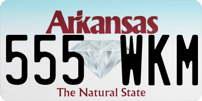 AR license plate 555WKM