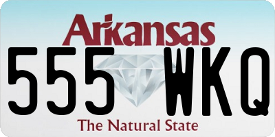 AR license plate 555WKQ