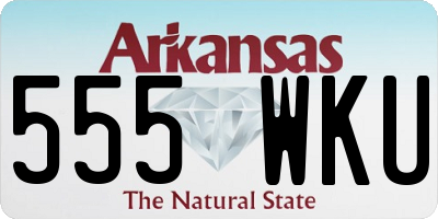 AR license plate 555WKU
