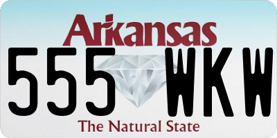 AR license plate 555WKW
