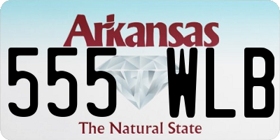 AR license plate 555WLB