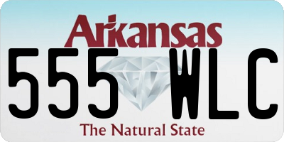 AR license plate 555WLC