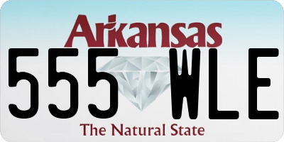 AR license plate 555WLE