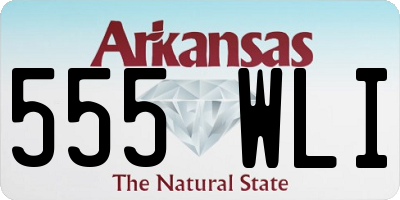 AR license plate 555WLI