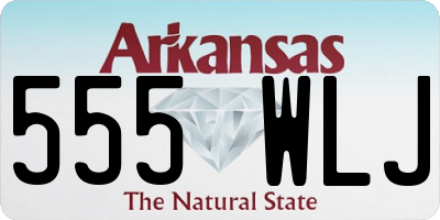 AR license plate 555WLJ