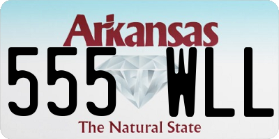 AR license plate 555WLL